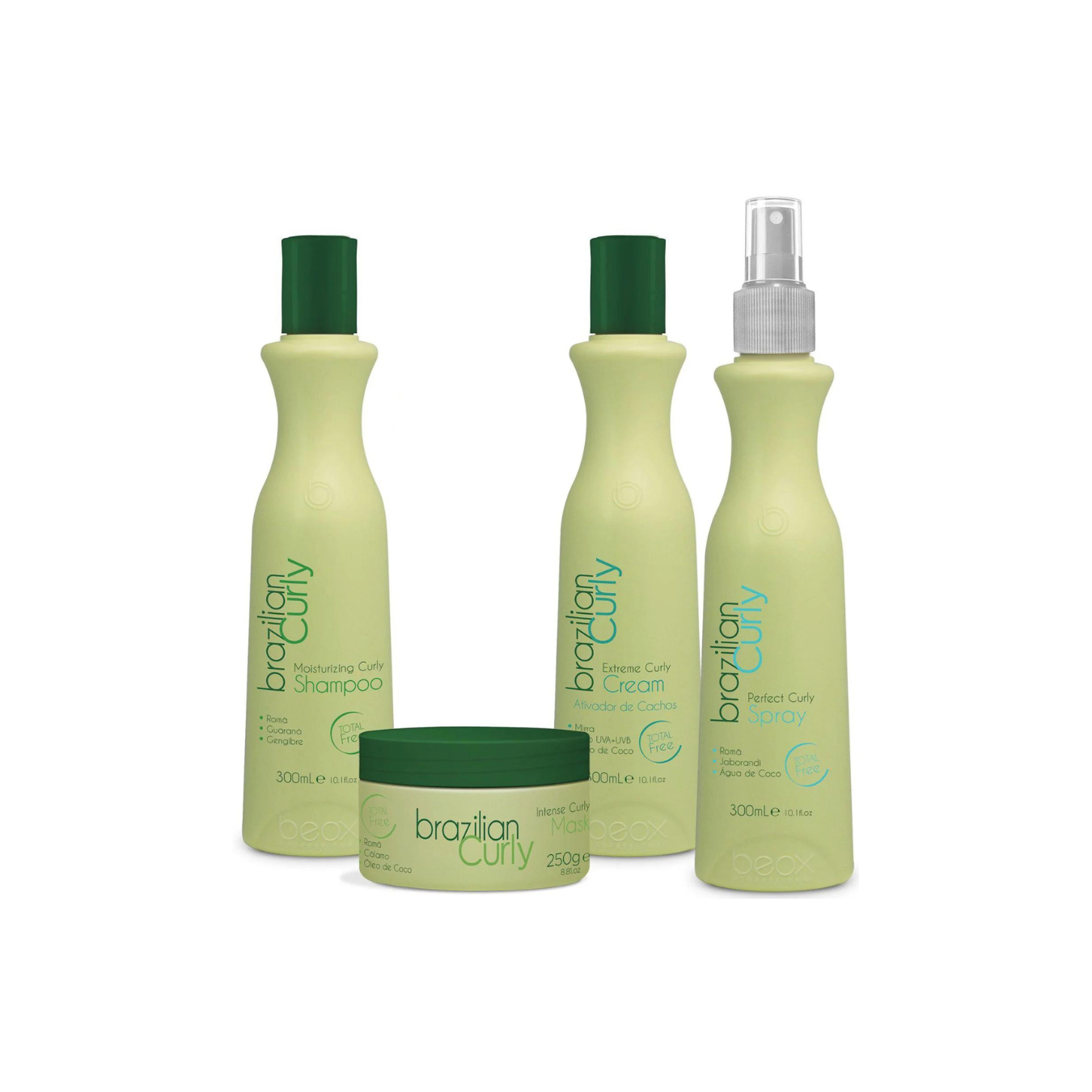 Kit Beox Brazilian Curly 4X1- 300ml